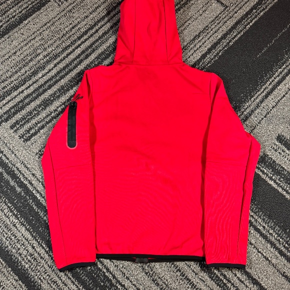 Nike Tech Fleece Tracksuit Red Jacket & Sweatpants Men’s Size Large - Picture 5 of 8